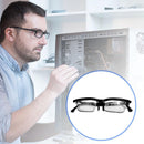 Dial Adjustable Glasses Variable Focus for Reading Distance Vision Eyeglass