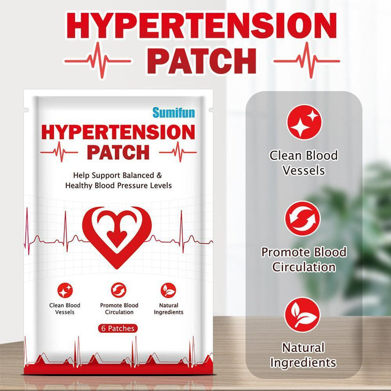 Hypertension Patch Reduce High Blood Pressure Herbal Plasters Health Care