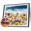 Diamond Painting 5D Full Round Drill Mosaic DIY Sea Shells Wall Decorations Kit