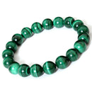 Green Round Malachite Stone Beaded Bracelet Men Women Fashion Party Jewelry