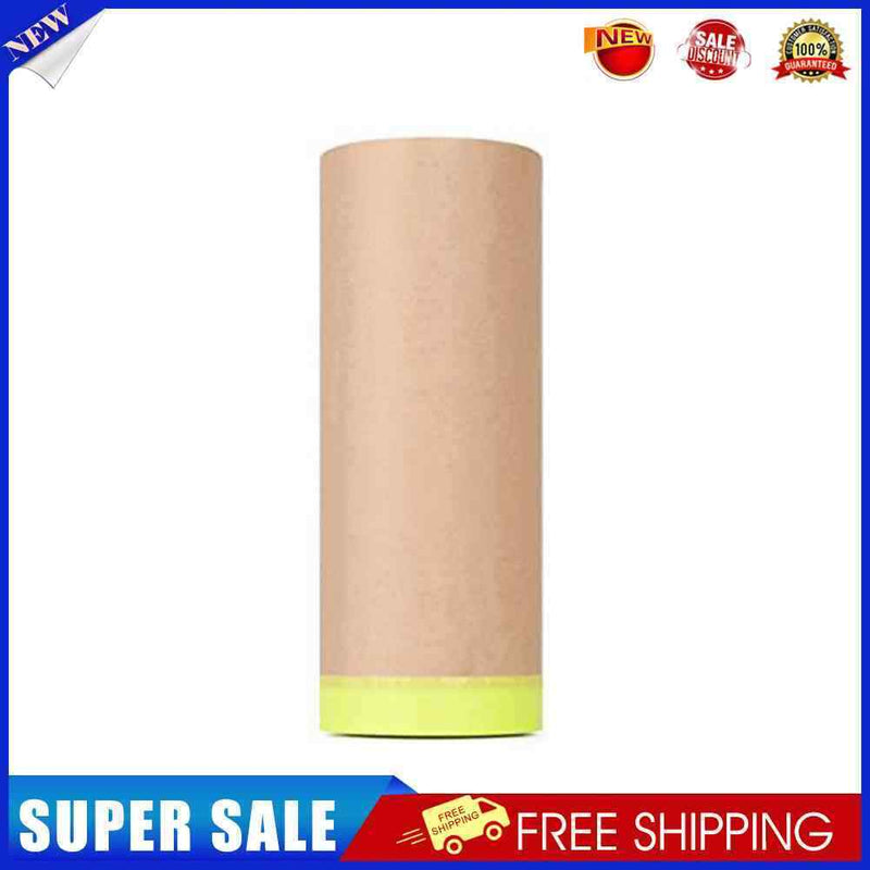 #A 12m Spray Paint Masking Kraft Paper Film Barrier Car Renovation Protective Ta