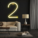 LED Neon Light Letter Sign Wedding Proposal Arrangement Decor Lamp (Two) Newly