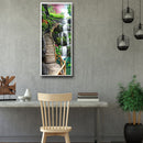 Landscape Full Round Drill Mosaic DIY Wall Art Picture of Rhinestone Decoration