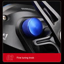 Baitcasting Reel 8.2/1 Max Drag 8kg Casting Carp Fishing Reel (Blue Right) Newly