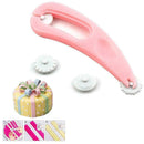 4Wheel Embosser Cutter Sugar Craft Paste Cake Decoration Pastry Mold Tools B5O2