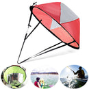 Foldable Kayak Boat Wind Sail Paddle Sailing Canoe Boat Wind Window (Red) Newly