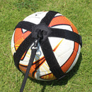 Soccer Training Belt Adjustable Football Trainer Practice Assistance Strap Black