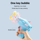 Electric Fan Bubble Gun Toys Durable Innovative Blower Design Toys (Blue)