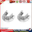U-Shaped Closet Rod End Holder Stainless Steel Wardrobe Rail Socket (32mm) Newly