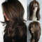 Wig Multi-colors Long Straight  Wig High Temperature Silk Dark Brown Women Wig