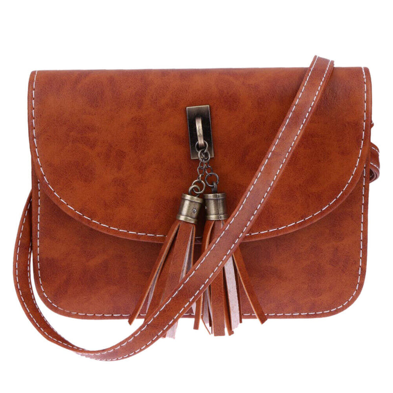 women messenger bags crossbody bags ladies shoulder purse(Light brown)