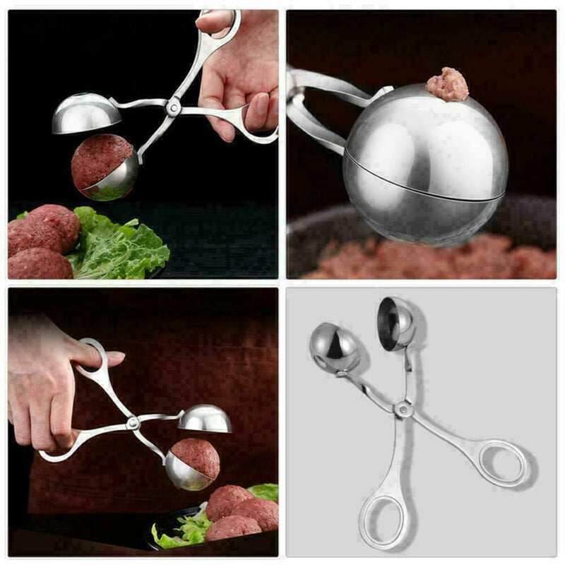 Non Stick Steel Stuffed Meatball Clip Maker Cooking B7O3 D4G3 Mold Kitchen R8O1