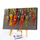 Flavoring Oil Paint By Numbers Kit Canvas DIY Picture Hand Painted Wall Art