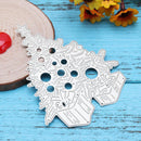 Lookthenbuy Metal Punch Stencils for DIY Scrapbooking Photo Album Christmas Tree