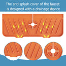 Mat Sink Splash Guard Water Catcher Drying Pads for Kitchen (Orange)
