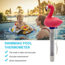 Pool Floating Thermometer Cute Cartoon Flamingo Shaped Temperature Gauge