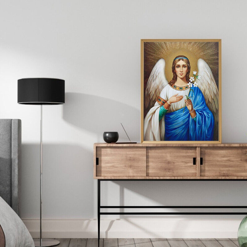 Angel Drawing Frameless DIY Oil Paint by Numbers Canvas Home Decoration Kit
