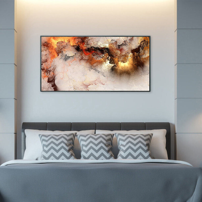 Frameless Colorful Clouds Oil Paint By Number Kit DIY Handmade Drawing On C