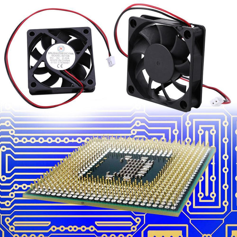 YC-240806 DC 5V Cooler Fan 59x59mm 7 Blades Computer Cooling Fan Radiator Newly