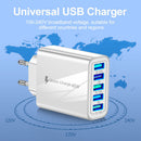 Portable 5 USB Port Mobile Phone Charger Travel Home Smartphone Charging Head