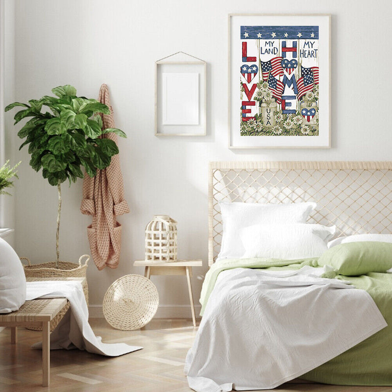 Paint by Number Oil Drawing Flower and Banner Gifts for Handicraft Enthusiast