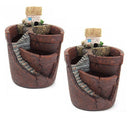 Decor Basket Bonsai Herb Flower Pots Succulent Plant House Planter Garden Sky