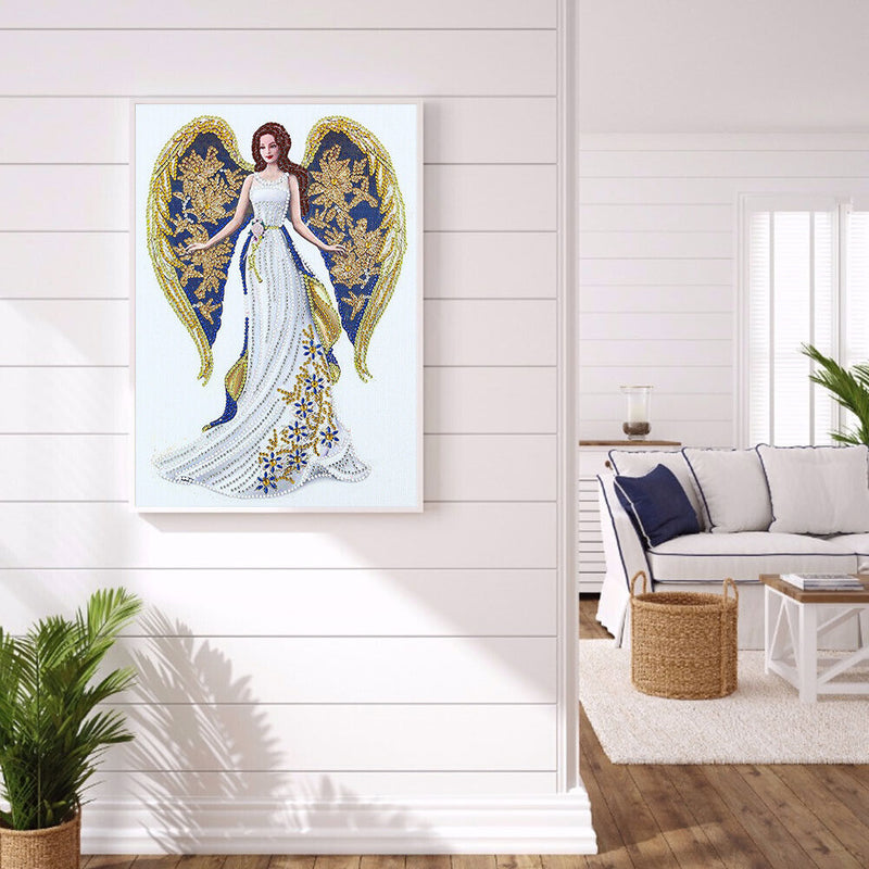 5D Girl Dream Diamond Painting Luminous Special Shape Partial Drill V048 Newly