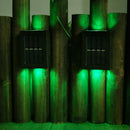 2pcs LED Solar Light Smart Light-Control Colorful Wall Lamp Garden Decor Newly