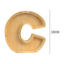Creative Saving Box 26 English Alphabet Wooden Money Storage Box Jar (C)
