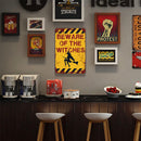 Beware of Witch Metal Retro Tin Sign Art Poster Wall Plate for Bar Cafe 20x30cm