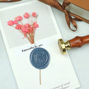 Wax Seal Stamp, Camino Pattern Seal for Envelopes, Wedding, Wine Packages (A-Z)