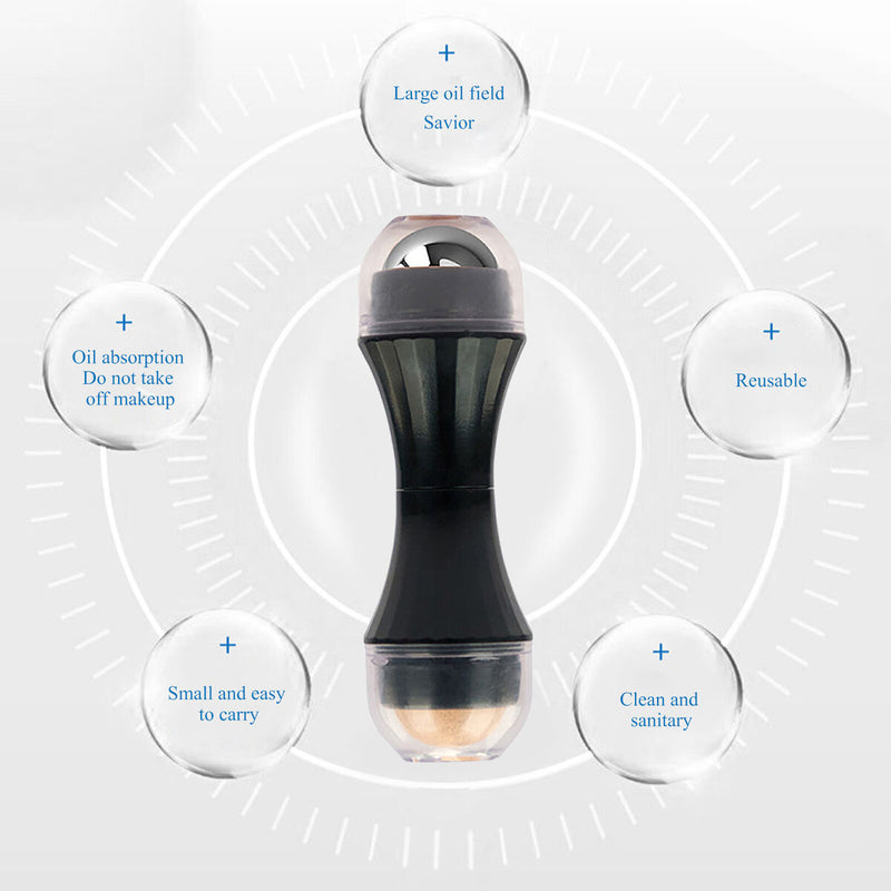 Volcanic Roller Instant Results Remove Excess Shine Rolling Stone for Oily Sk