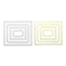 4pcs Metal Cutting Dies Stencils for DIY Scrapbooking (Rectangular Star)