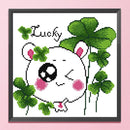 Partial Embroidery DIY Stamped Canvas 14CT Lucky Grass Needlework Set Home Decor