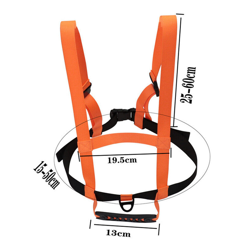 Kids Ski Training Belt Safety Traction Rope Skiing Anti-Fall Strap (Orange)