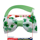Dog Bow Tie St. Patricks Day Costume Soft Dog Cat Collar with Bow Tie (1) Newly