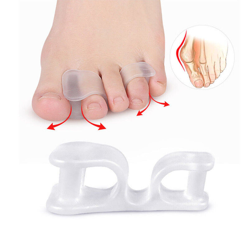 1 Pair Toe Separator Bunion Splint Hallux Valgus Overlapping Orthosis Prote