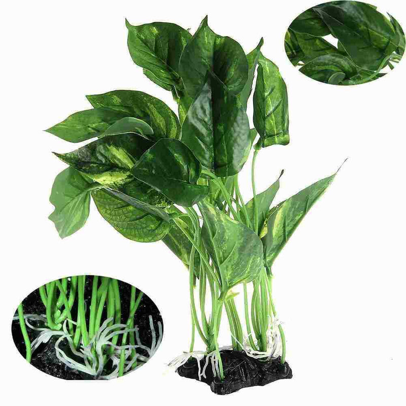 Simulation Aquarium Soft Water Grass Fish Tank Green Plastic Decor Material Q6L2