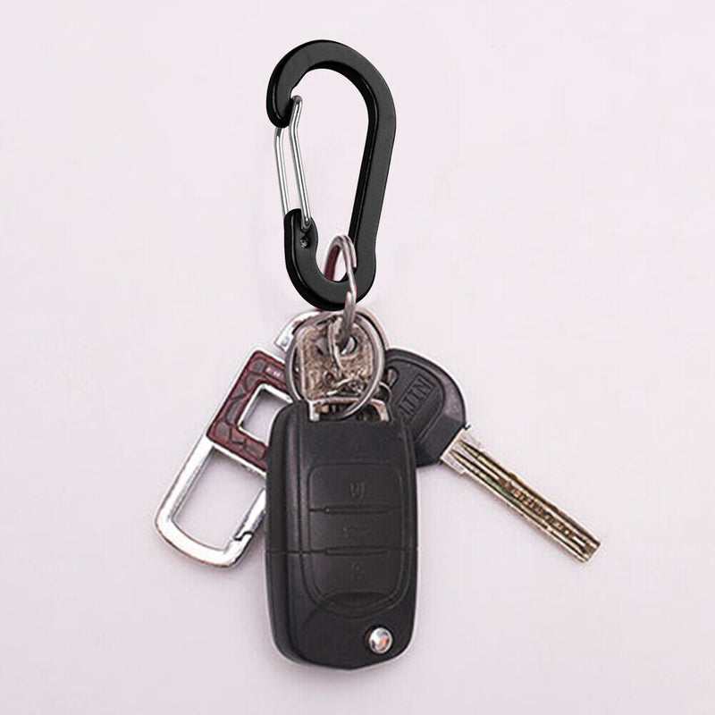 6pcs Outdoor Camping Carabiner Clips Keychain Backpack Mountaineering Buckles