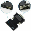 Adapter 1080P HDMI Female to VGA Male Audio Output Converter 3.5mm Audio Cable