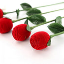 Gift Flower Valentine's Jewelry Box Display Ring/Earrings/Pendant Red Rose