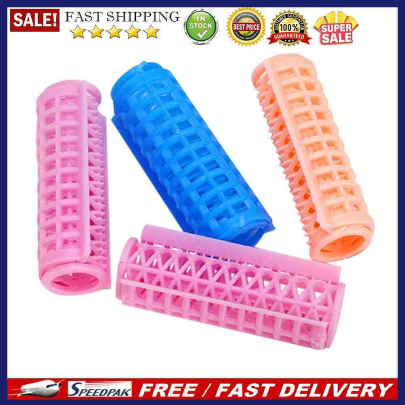 4x Hair Curler Rollers Salon Home DIY Hairdressing Styling Curling Grip Clips