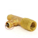 1/4" -1/4" R22 Refrigeration Charging Adapter Air Conditioning Valve T7M4 M9B0