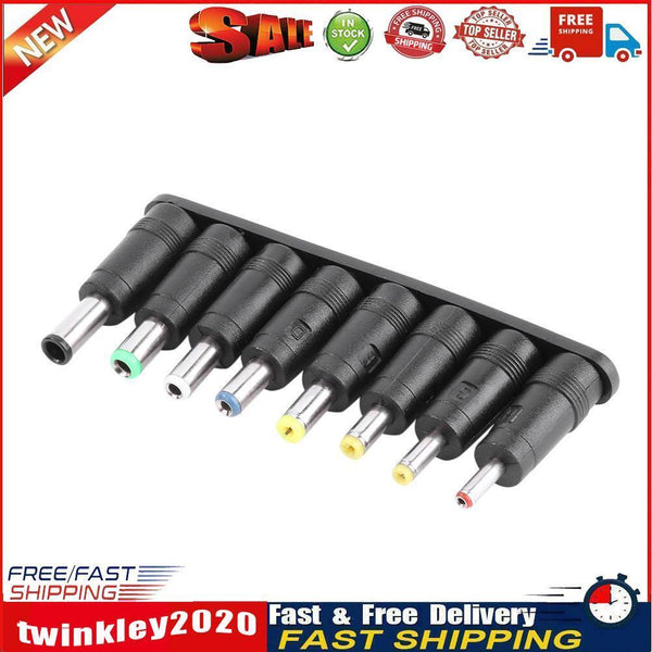 Universal 8 in 1 PC AC DC Power Charger Adapter Socket Plug Connector Tips Newly