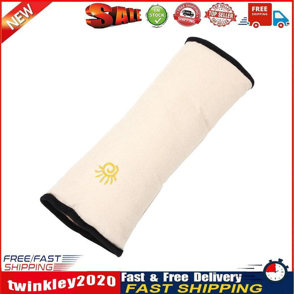 Plush Car Seat Belt Cover Breathable Kids Seatbelt Shoulder Pad (Beige) Newly