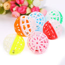 Cat Interactive Pet Playing Hollowed Bell Toys Training Scratch Rattle Ball