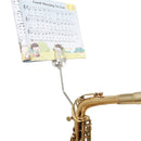 Alto Saxophone Sheet Music Clip Stand Sax Marching Clamp-On Holder (Short) Newly