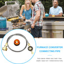 Outdoor Camping Gas Stove Refill Adapter for Long Flat Cylinder Tank (B) Newly