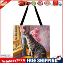 Cat Printed Shoulder Shopping Bag Casual Large Tote Handbag (40*40cm)C