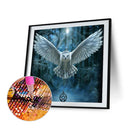5D DIY Diamond Painting Kits Full Round Drill White Owl Mosaic Picture Wall